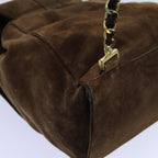Brown Suede Chanel Backpack