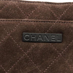 Brown Suede Chanel Shoulder Bag