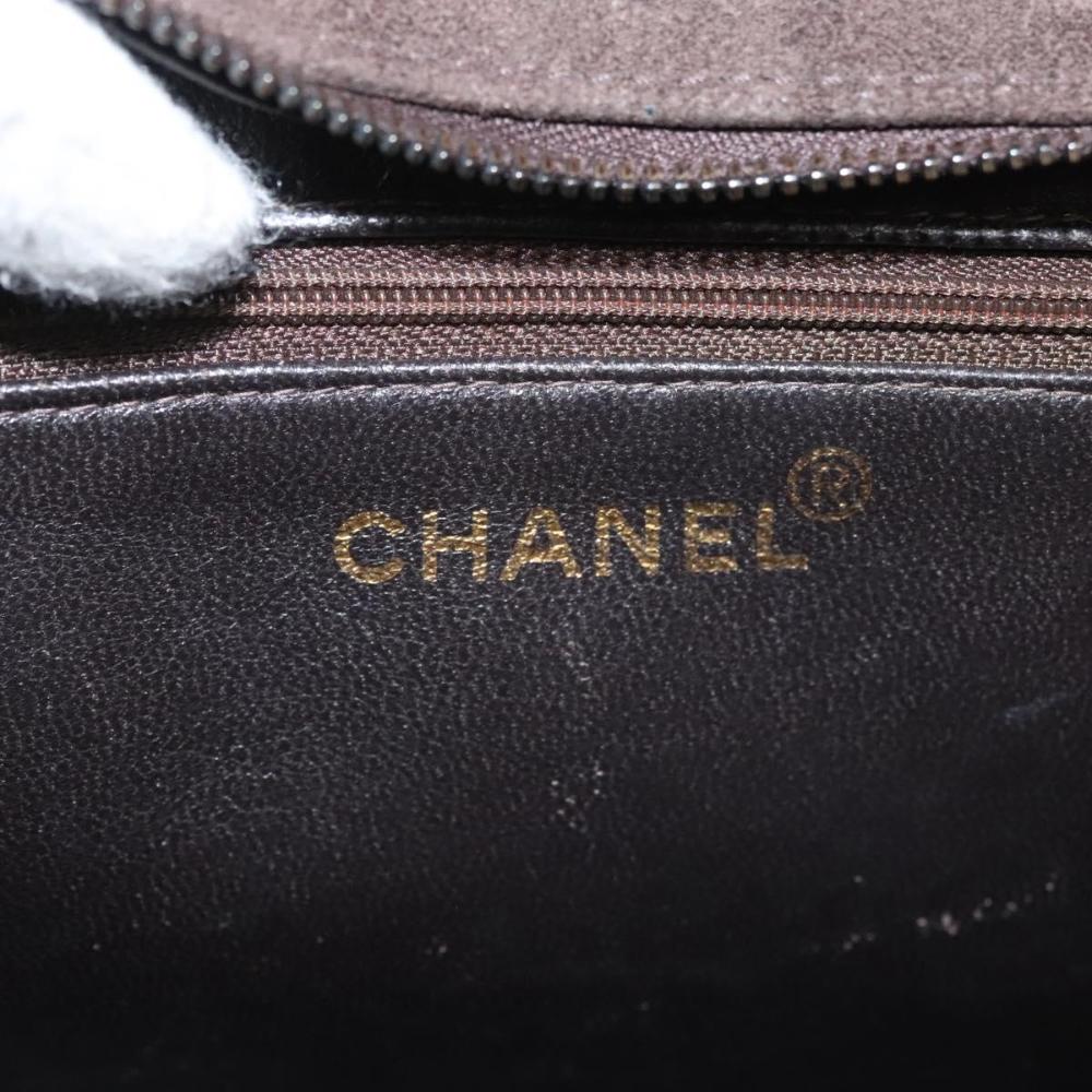 Brown Suede Chanel Shoulder Bag