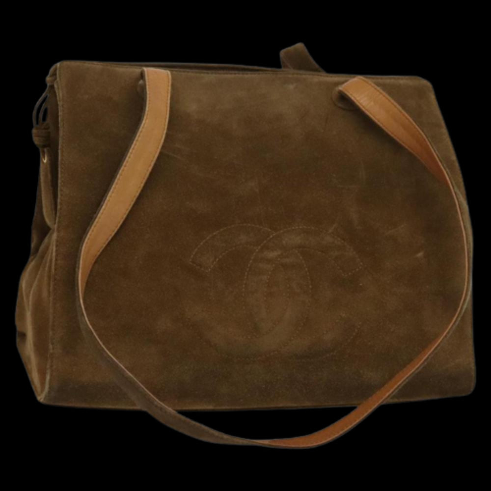 Brown Suede Chanel Shoulder Bag