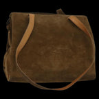 Brown Suede Chanel Shoulder Bag