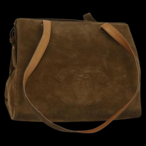 Brown Suede Chanel Shoulder Bag
