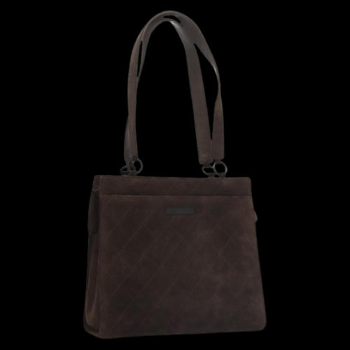 Brown Suede Chanel Shoulder Bag