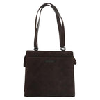 Brown Suede Chanel Shoulder Bag