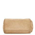 Brown Suede Chanel Shoulder Bag