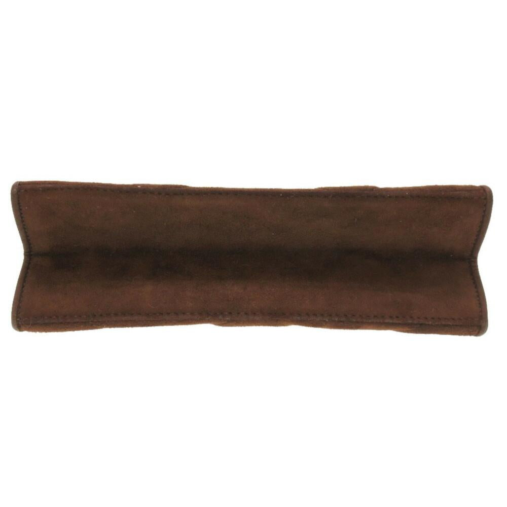 Brown Suede Chanel Shoulder Bag