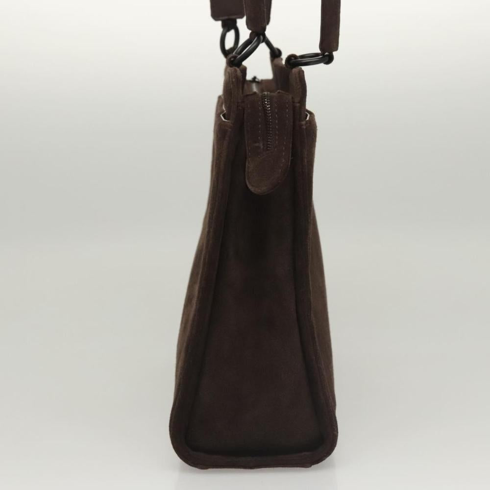 Brown Suede Chanel Shoulder Bag