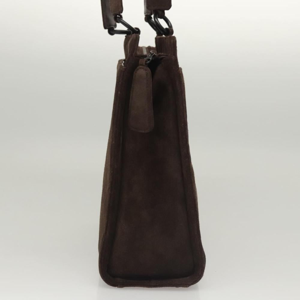 Brown Suede Chanel Shoulder Bag