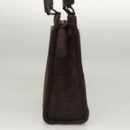 Brown Suede Chanel Shoulder Bag