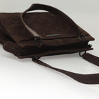 Brown Suede Chanel Shoulder Bag