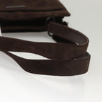 Brown Suede Chanel Shoulder Bag