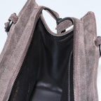 Brown Suede Chanel Shoulder Bag