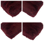 Burgundy Fabric Chanel Shoulder Bag