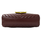 Burgundy Fabric Chanel Travel Bag