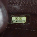 Burgundy Fabric Chanel Travel Bag