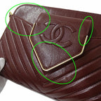 Burgundy Fabric Chanel Travel Bag