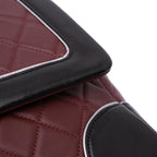 Burgundy Leather Chanel Flap Bag