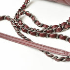 Burgundy Leather Chanel Shoulder Bag