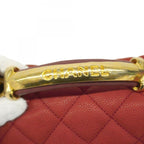 Burgundy Leather Chanel Shoulder Bag