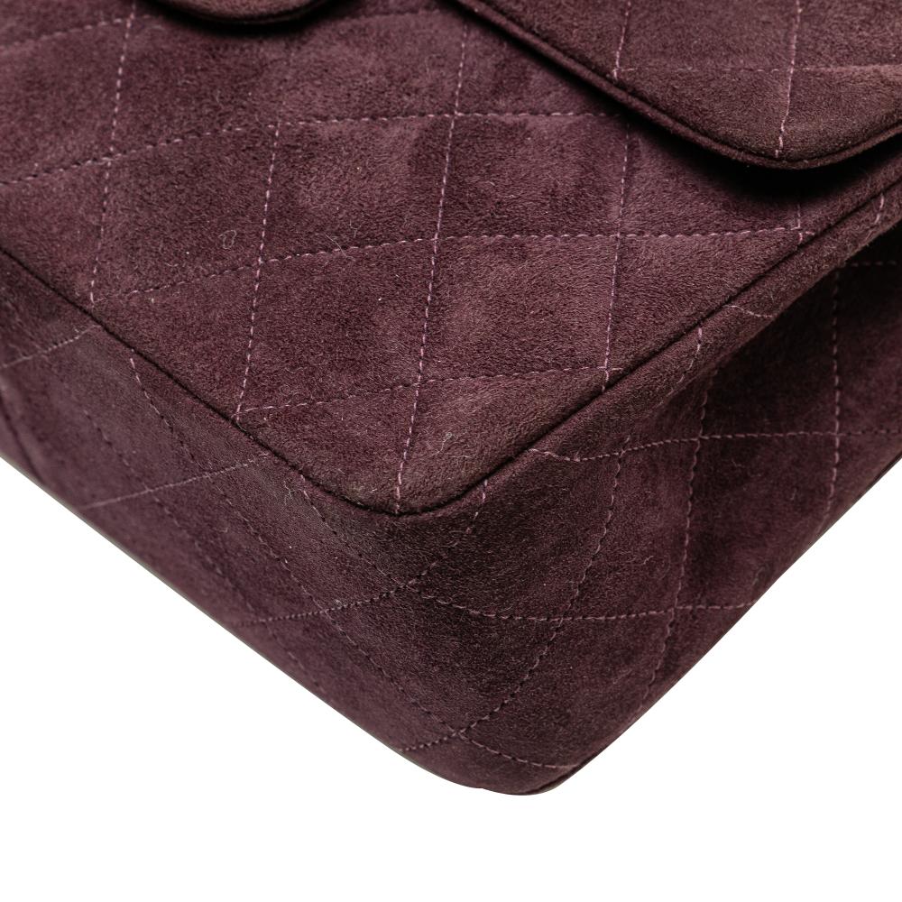 Burgundy Leather Chanel Flap Bag