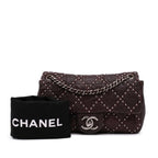 Burgundy Leather Chanel Flap Bag