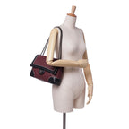 Burgundy Leather Chanel Flap Bag