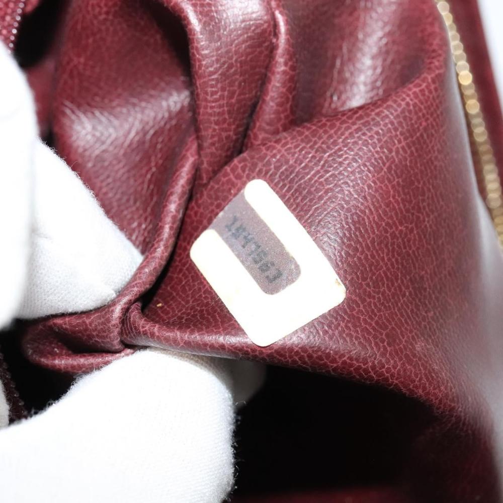 Burgundy Leather Chanel Shoulder Bag