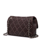 Burgundy Leather Chanel Flap Bag