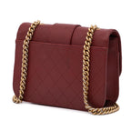 Burgundy Leather Chanel Flap Bag