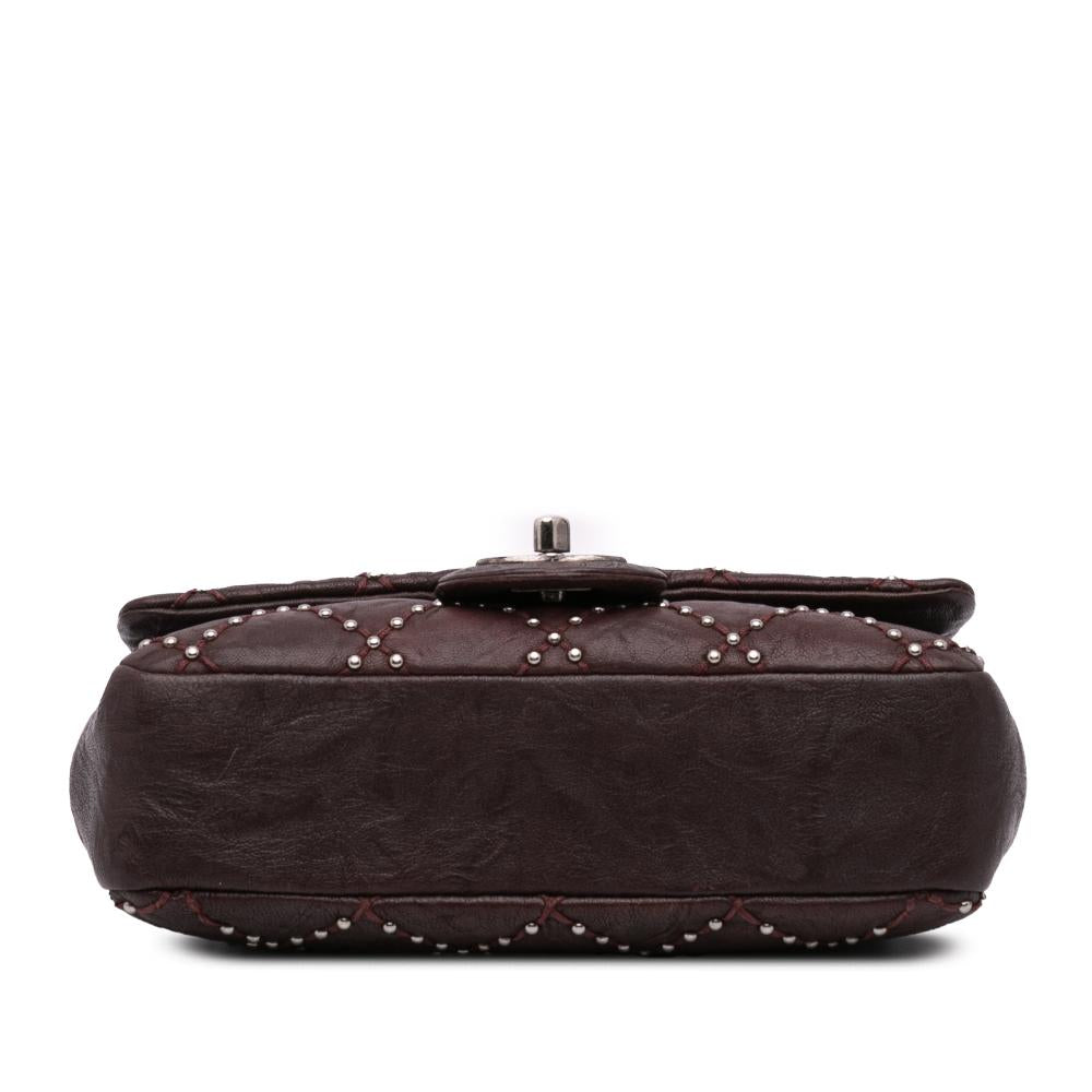 Burgundy Leather Chanel Flap Bag