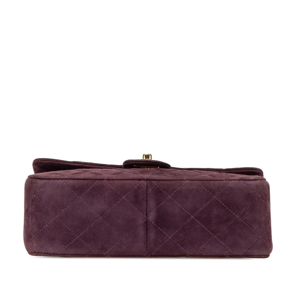 Burgundy Leather Chanel Flap Bag