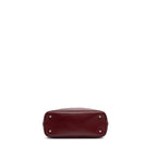 Burgundy Leather Chanel Shoulder Bag