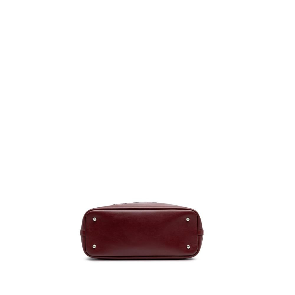 Burgundy Leather Chanel Shoulder Bag
