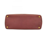 Burgundy Leather Chanel Shoulder Bag