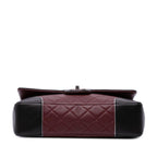 Burgundy Leather Chanel Flap Bag