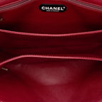 Burgundy Leather Chanel Shoulder Bag