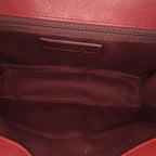 Burgundy Leather Chanel Flap Bag