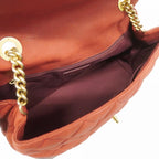 Burgundy Leather Chanel Shoulder Bag