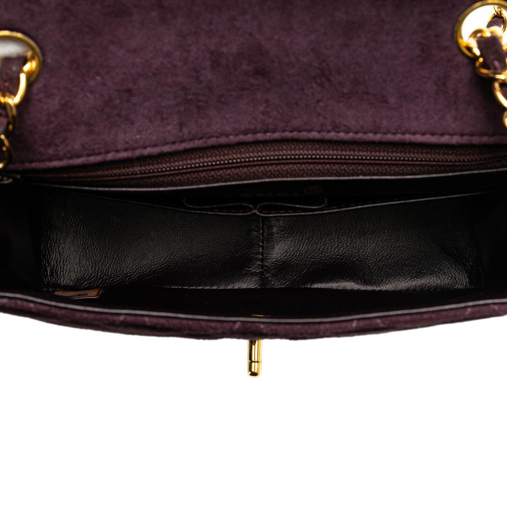 Burgundy Leather Chanel Flap Bag