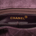 Burgundy Leather Chanel Flap Bag