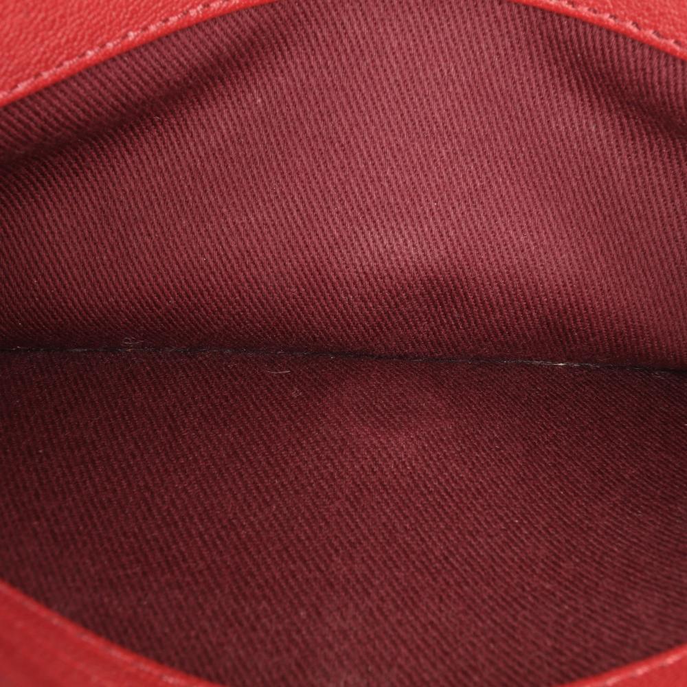 Burgundy Leather Chanel Flap Bag