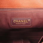 Burgundy Leather Chanel Shoulder Bag