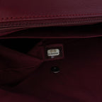 Burgundy Leather Chanel Flap Bag