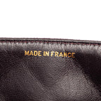 Burgundy Leather Chanel Flap Bag