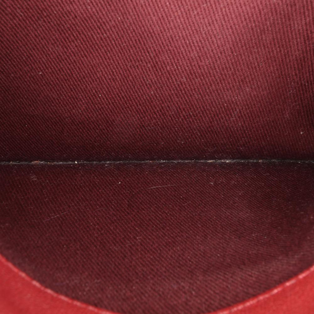 Burgundy Leather Chanel Flap Bag