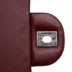 Burgundy Leather Chanel Flap Bag