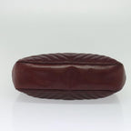 Burgundy Leather Chanel Shoulder Bag