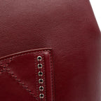 Burgundy Leather Chanel Shoulder Bag