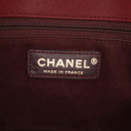 Burgundy Leather Chanel Flap Bag