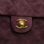 Burgundy Leather Chanel Flap Bag